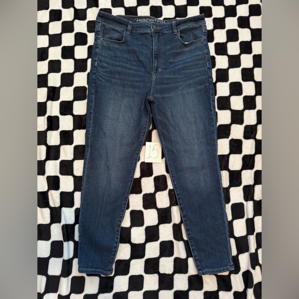 Women's Blue Jeans AE highest rise jeggings 14 short